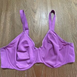 Wacoal Back Appeal Minimizer Bra 40D Underwire No Padding